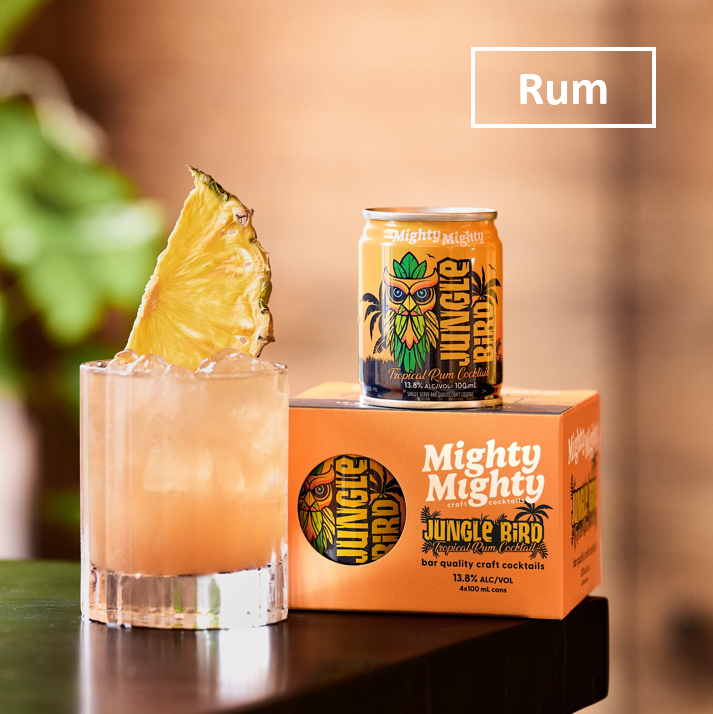 Jungle Bird Tropical Rum Cocktail 13.8% Alc 4x100ml